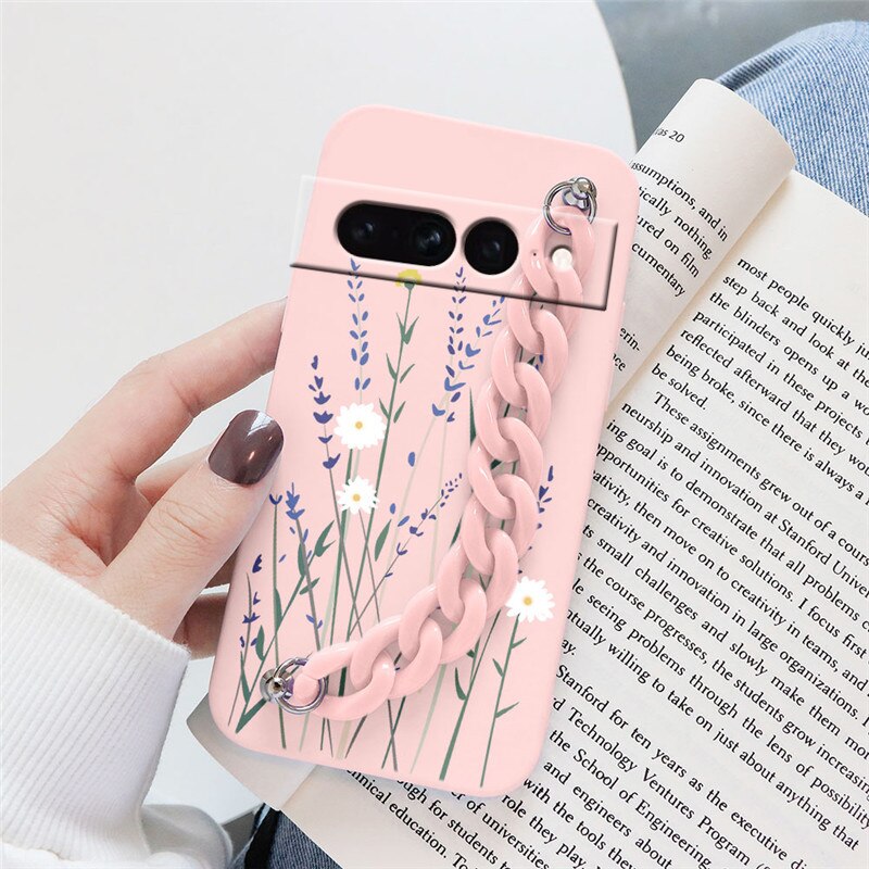 Flowers Silicone Matte Cover For Google Pixel 7 Pro - Odin case