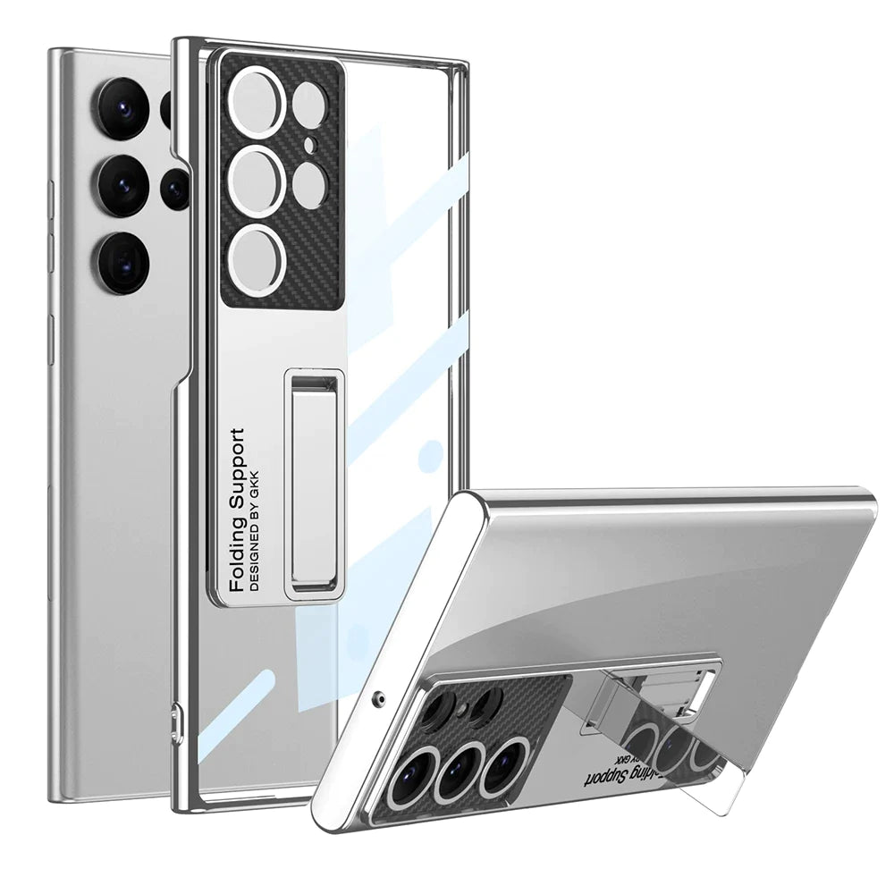 Ultra Thin Transparent S24 Case with Bracket - Odin case