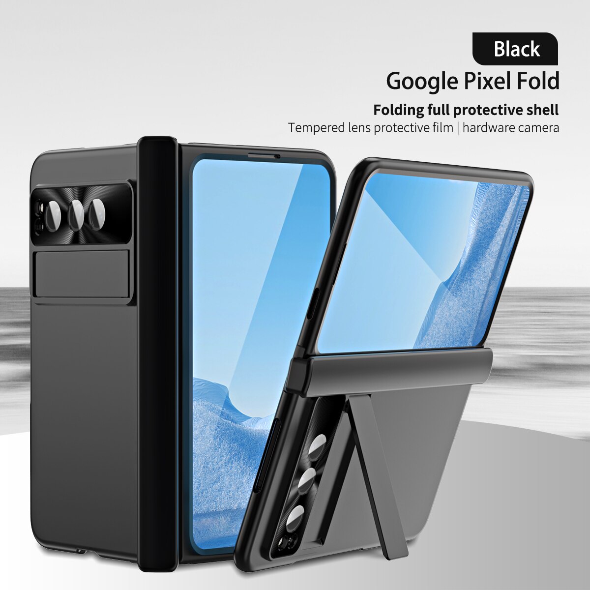 Plating Shockproof Cover With Screen Protector For Google Pixel Fold - Odin case