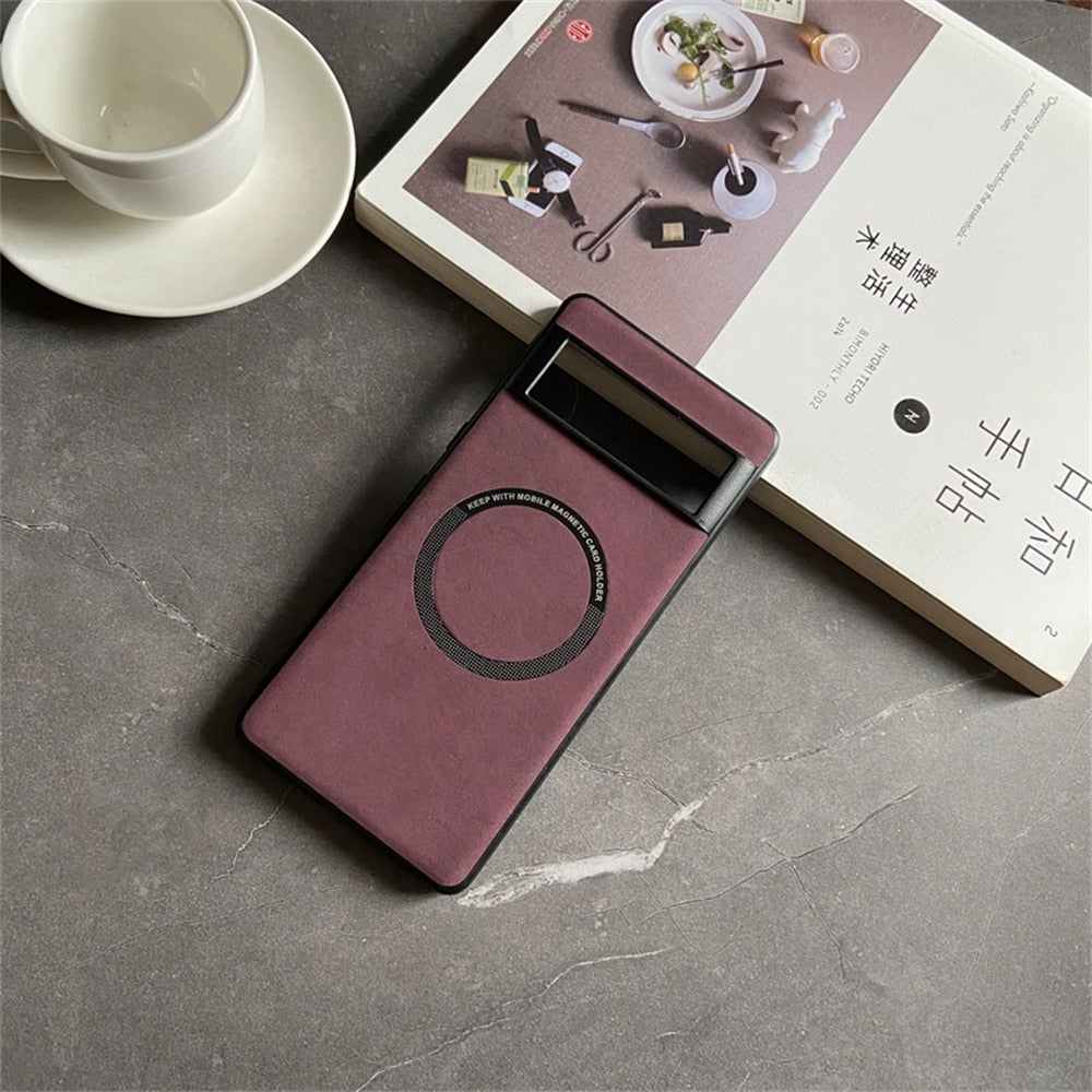 Luxury Magsafe Leather Case For Google Pixel 7 Series - Odin case