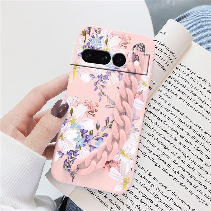 Flowers Silicone Matte Cover For Google Pixel 7 Pro - Odin case