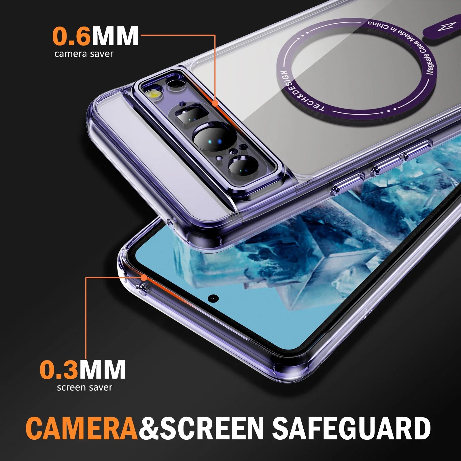 Slim Transparent Magsafe Case For Google Pixel 8 Series - Odin case