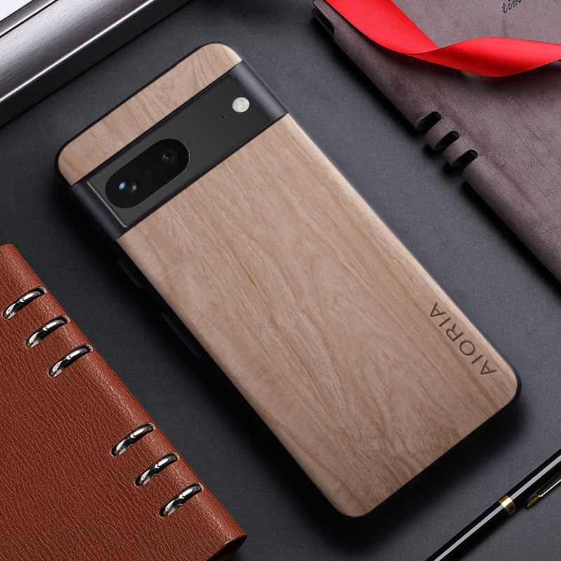 Bamboo Wood Pattern Leather Phone Case For Google Pixel 7 Pro - Odin case