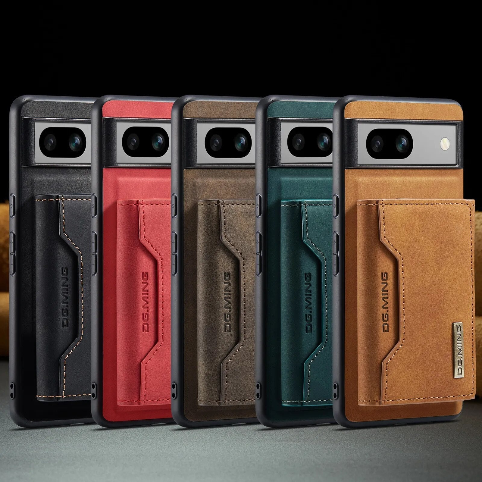 Detachable Magnetic Wallet Cards Solt Leather Case for Google Pixel 8 Series - Odin case