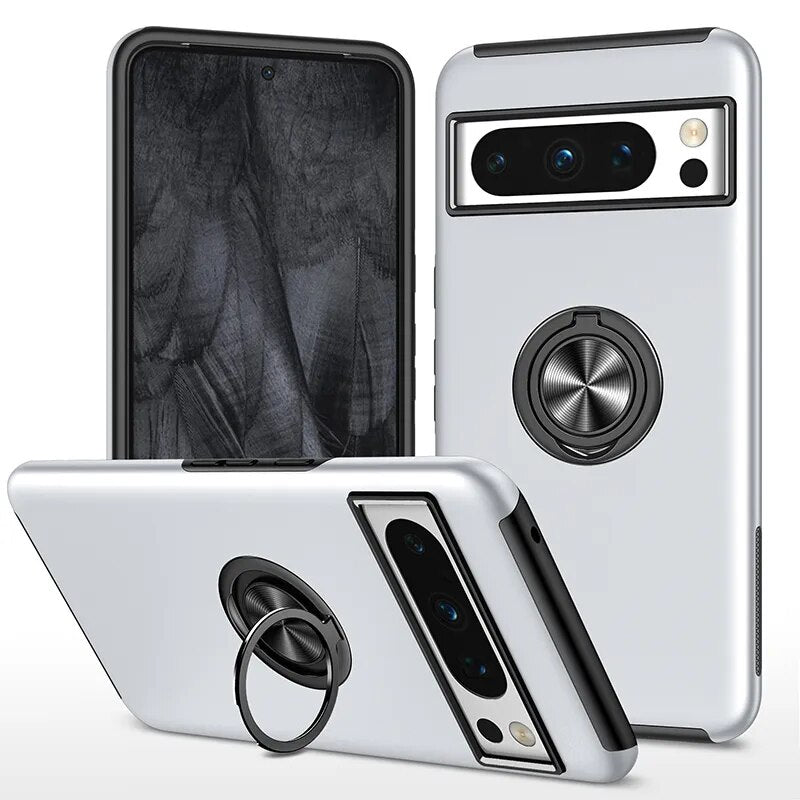Armor Shockproof Case with Ring Stand For Google Pixel 8 Series - Odin case