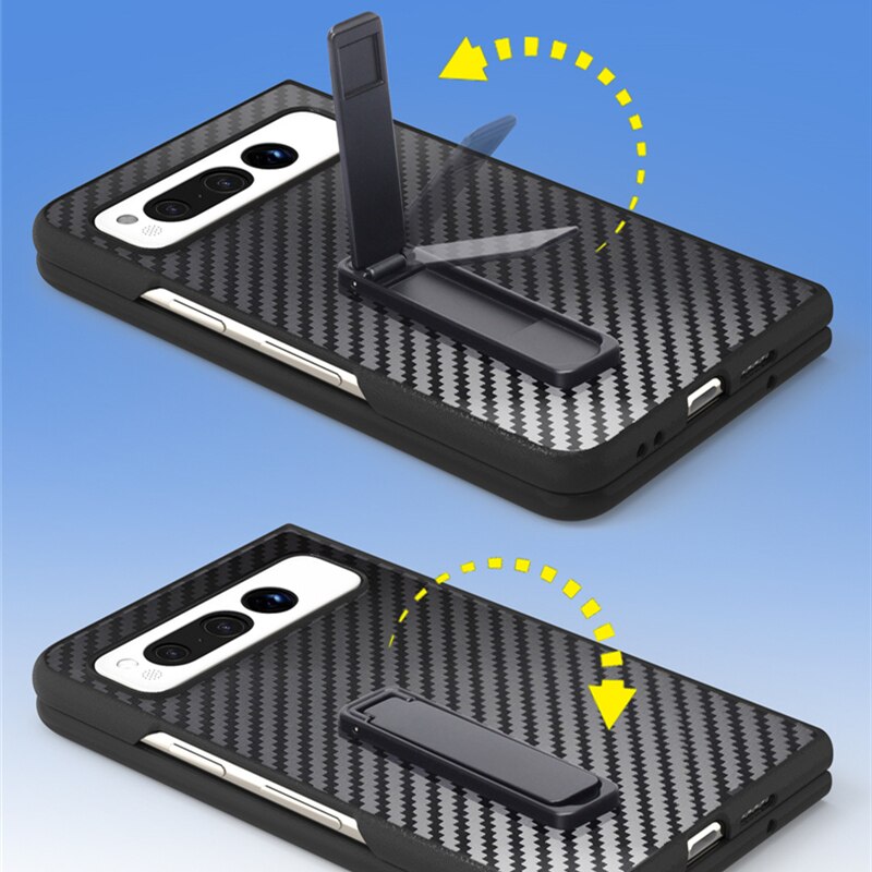 Slim Carbon Fiber pattern Cover For Google Pixel Fold - Odin case