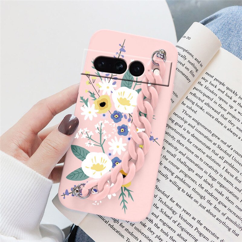 Flowers Silicone Matte Cover For Google Pixel 7 Pro - Odin case