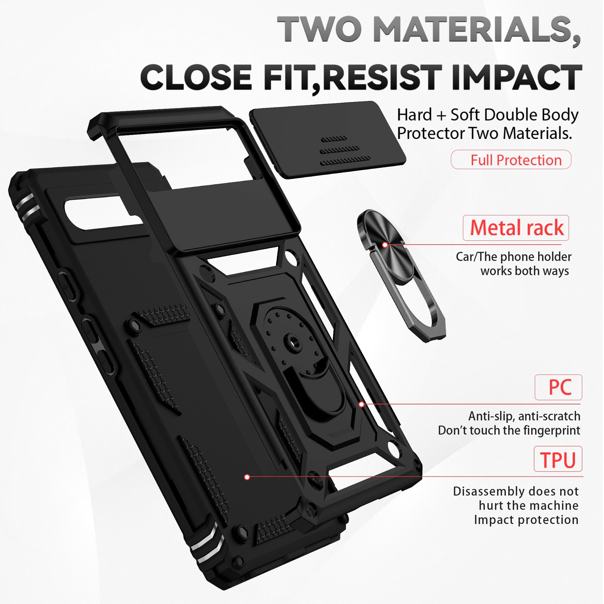 Military Armor Shockproof Phone Case For Google Pixel 7 Series - Odin case
