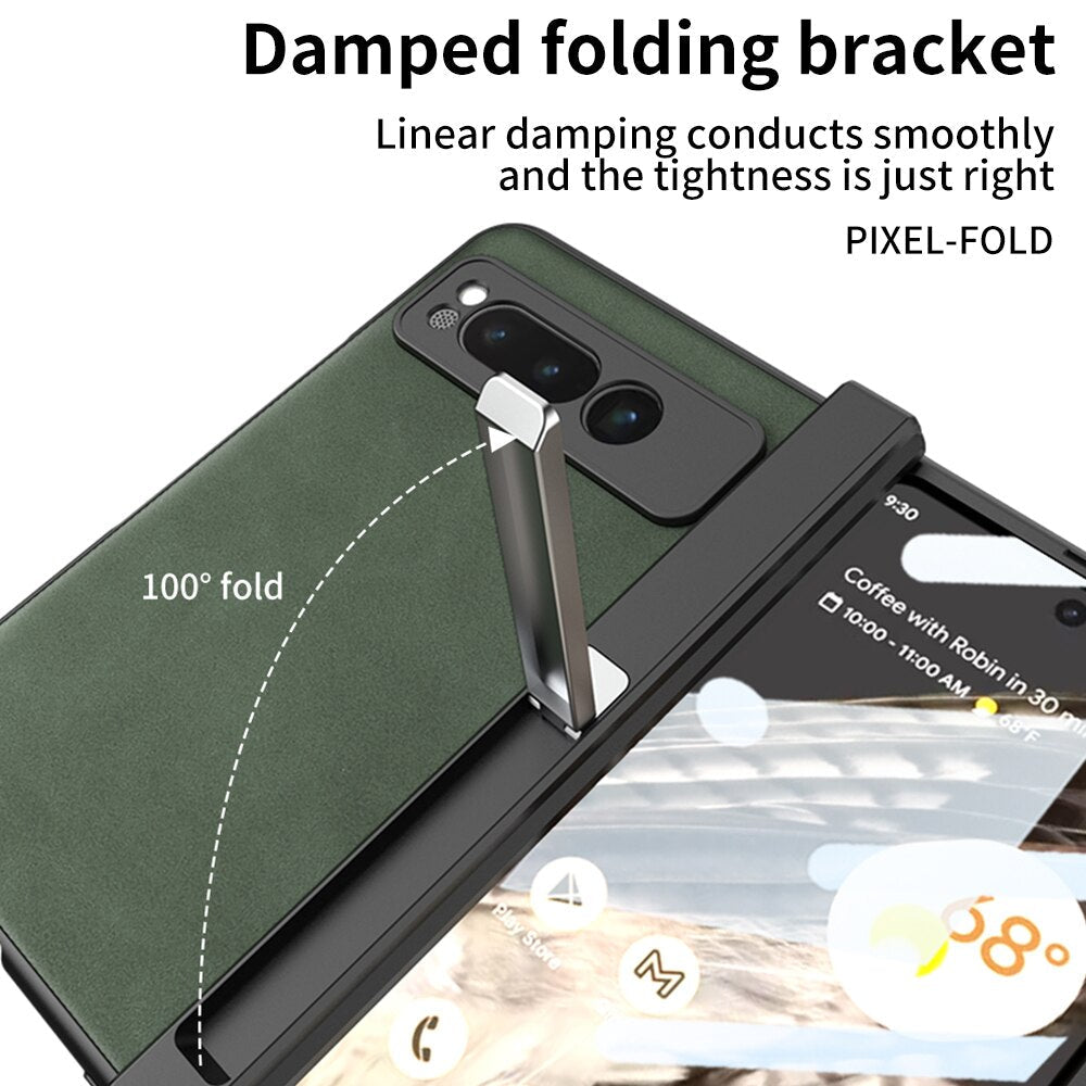 Leather magnet Cover With Bulit-in Screen protector for Google Pixel Fold - Odin case