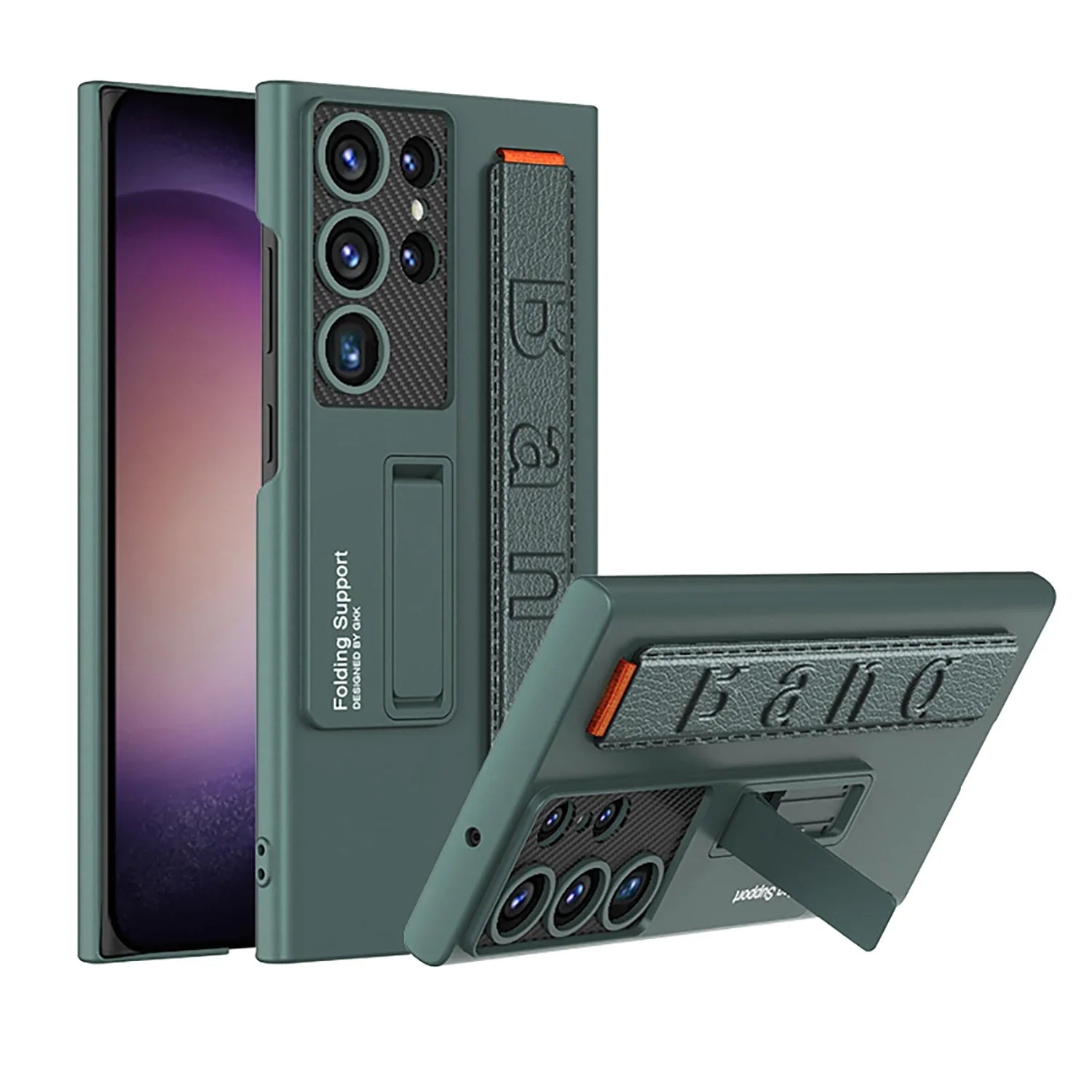 Shockproof S24 Ultra Case with Bracket & Wrist Strap - Odin case