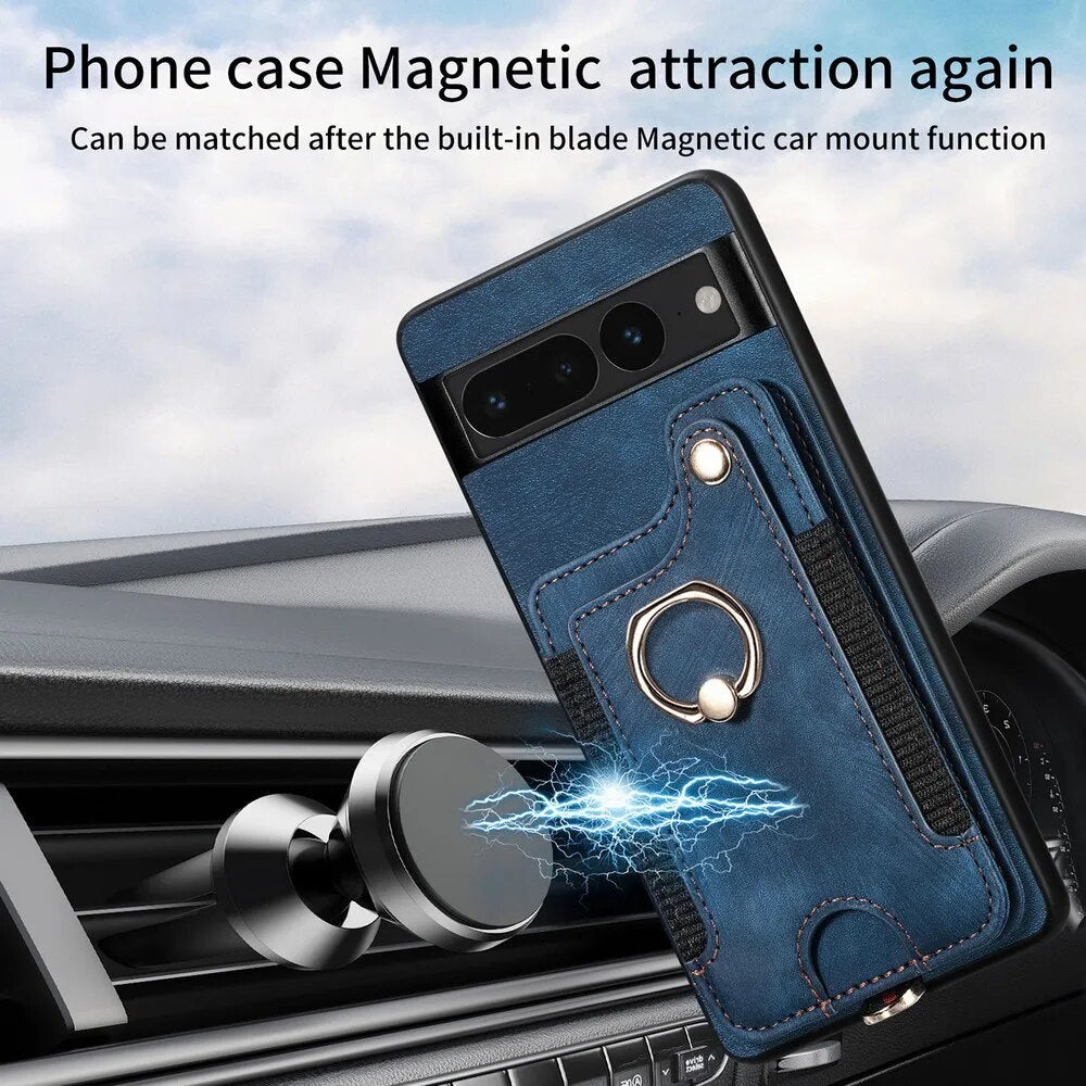 Luxury Leather Case with Stand For Google Pixel 8 Series - Odin case