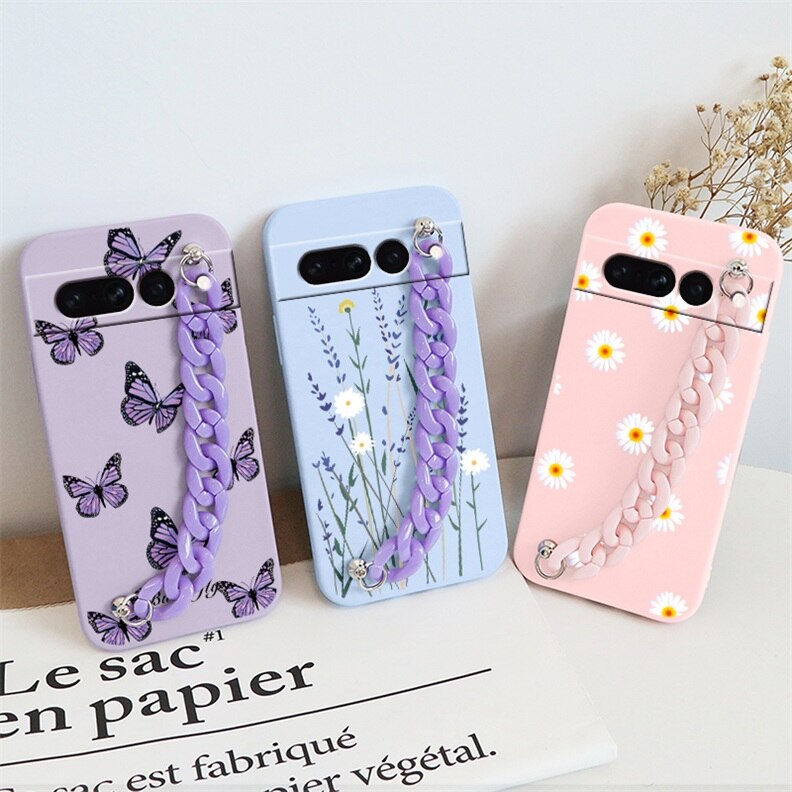 Flowers Silicone Matte Cover For Google Pixel 7 Pro - Odin case