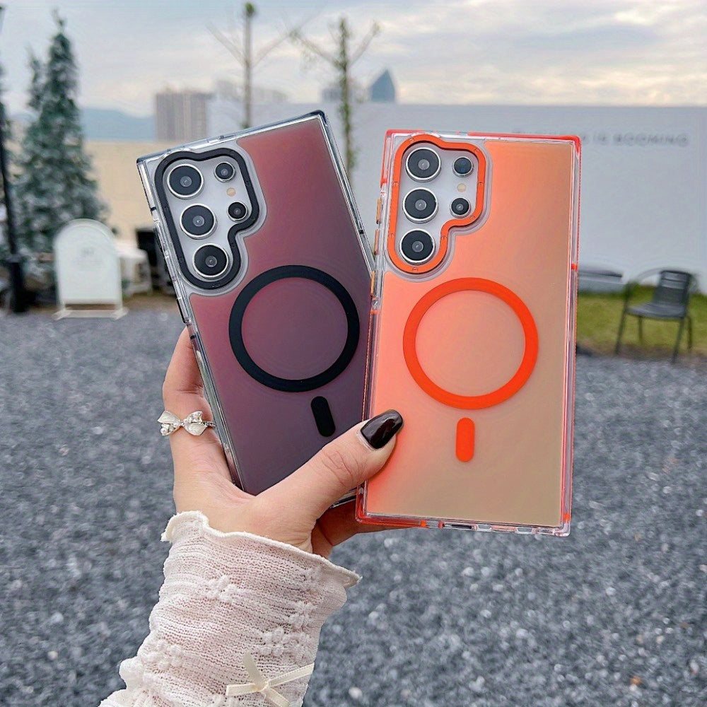 ColorShift Mag Armor – Stylish Magnetic Case for Galaxy S Series