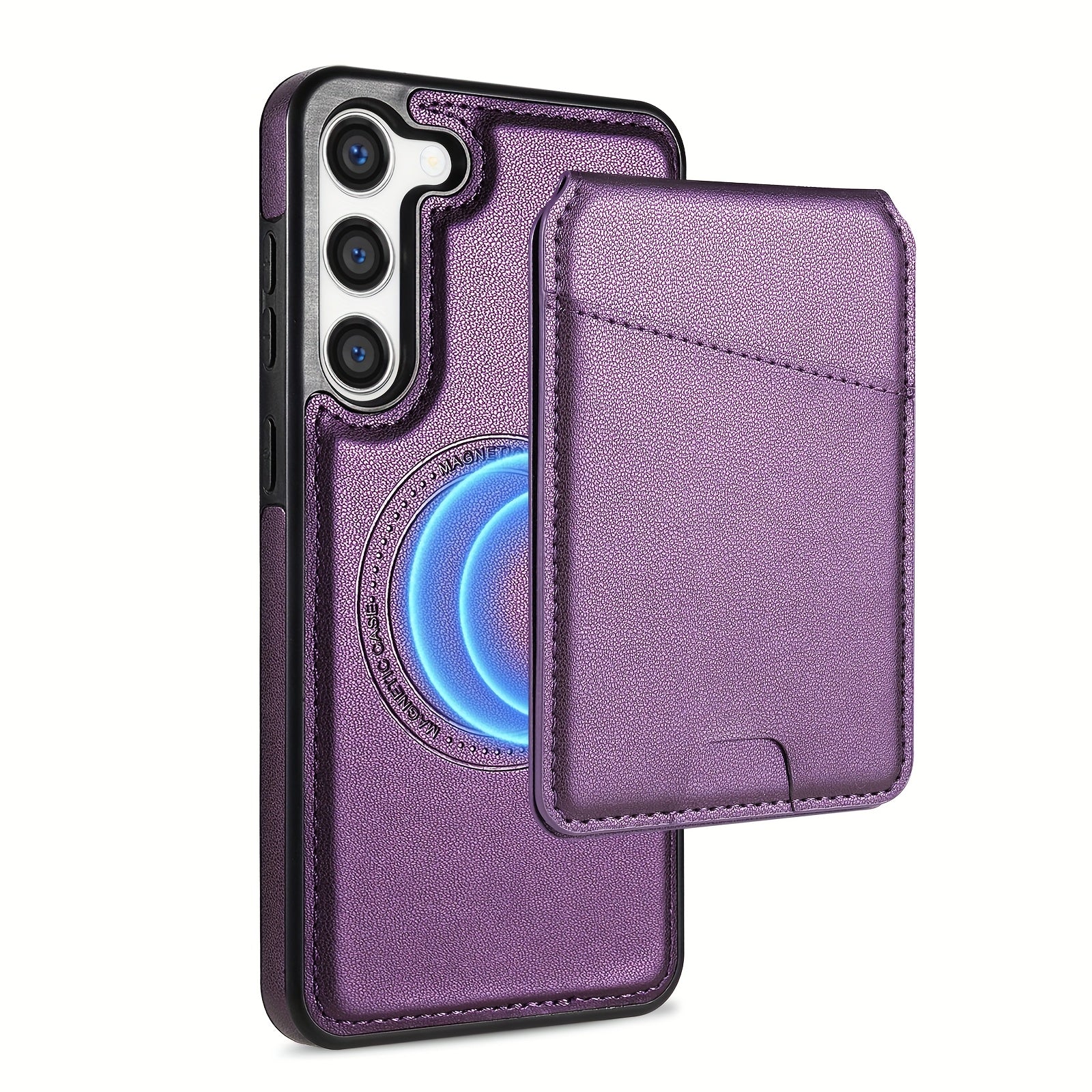 2-in-1 Magnetic Wallet Case with RFID Protection for Samsung Galaxy S Series