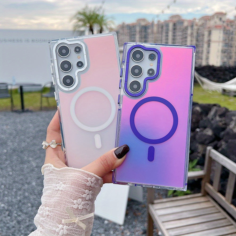 ColorShift Mag Armor – Stylish Magnetic Case for Galaxy S Series