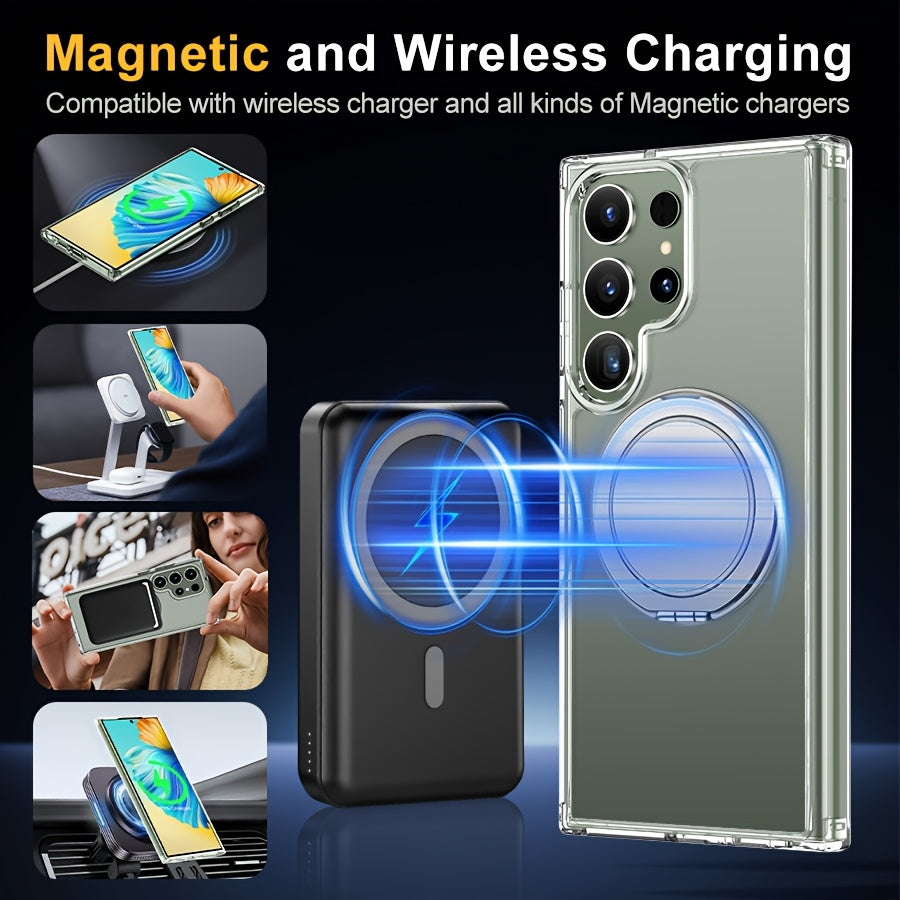 ClearShield 360 – Magnetic Acrylic Stand Case for Galaxy S Ultra Series