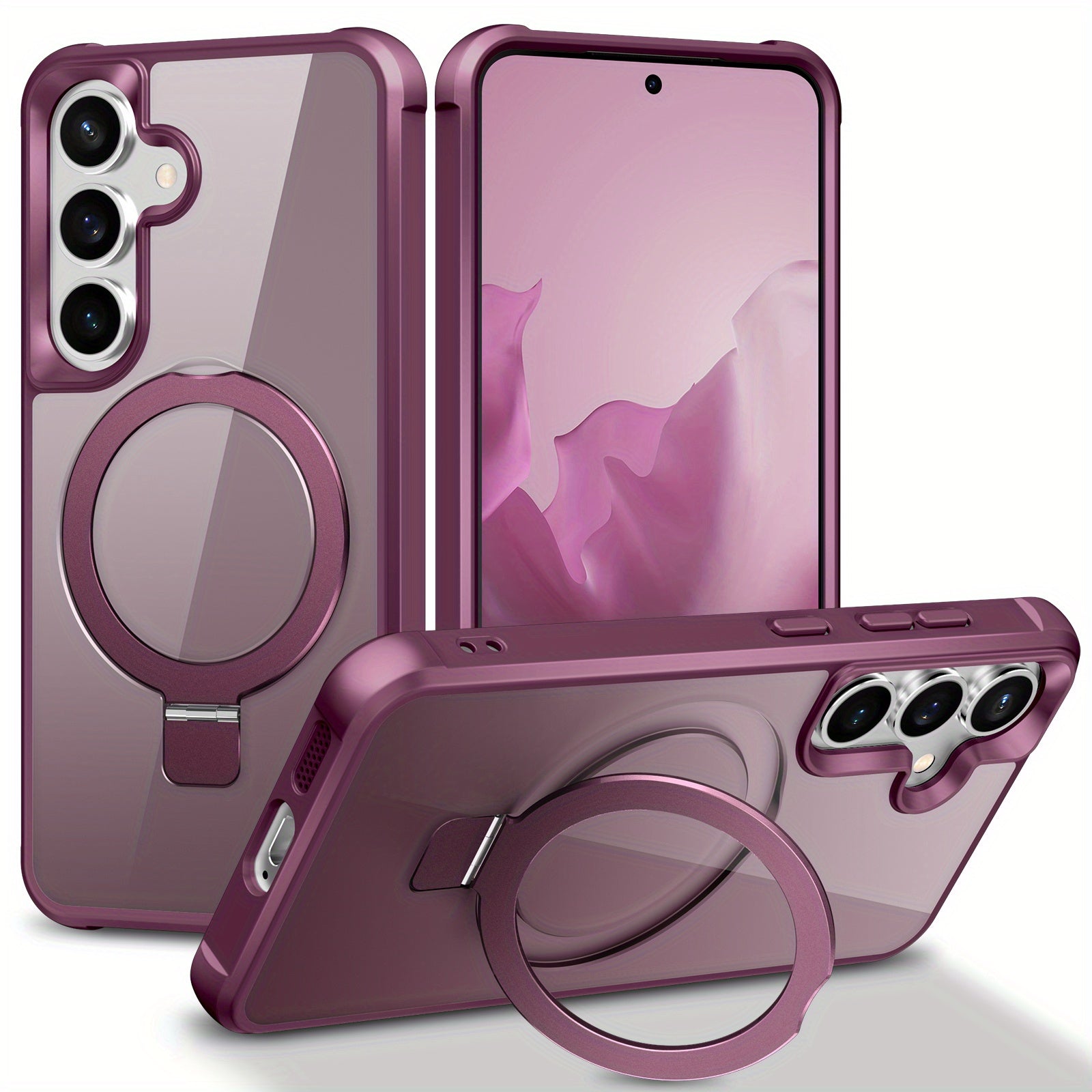 MagGuard Slim – MagSafe-Compatible Shockproof Stand Case for Galaxy S25/S24 Series
