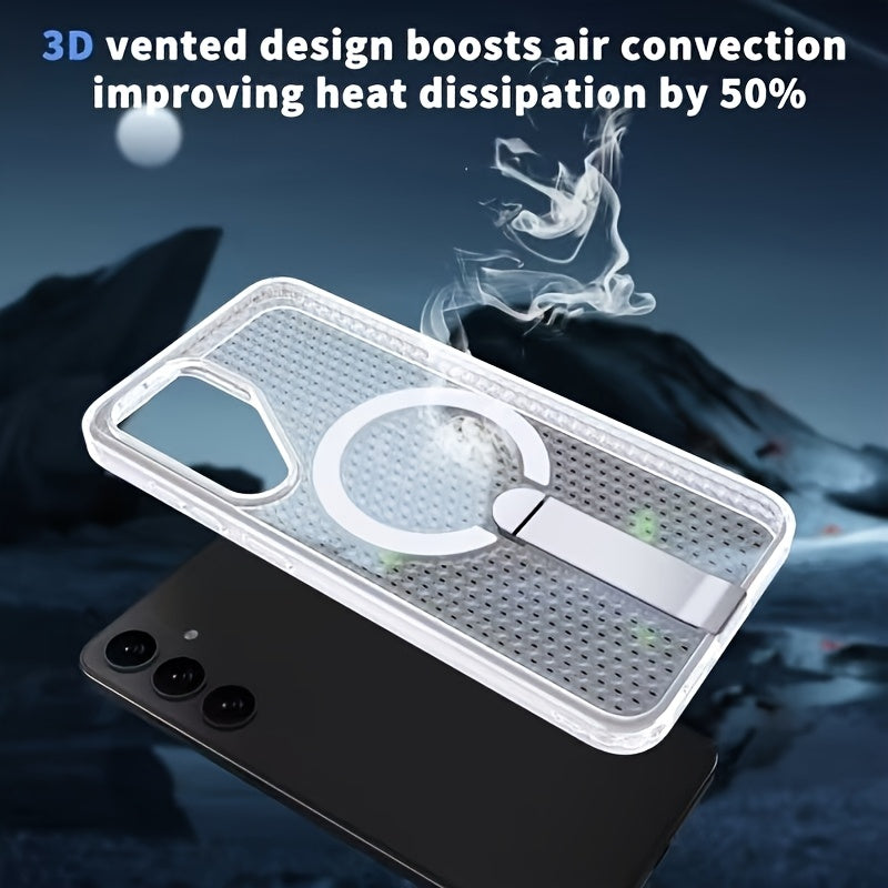 AirHex Shield – Honeycomb MagSafe Stand Case for Galaxy S Series