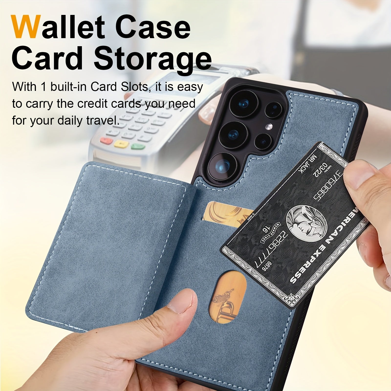 SecureFold Pro – RFID Blocking Leather Wallet Case for Galaxy S Series