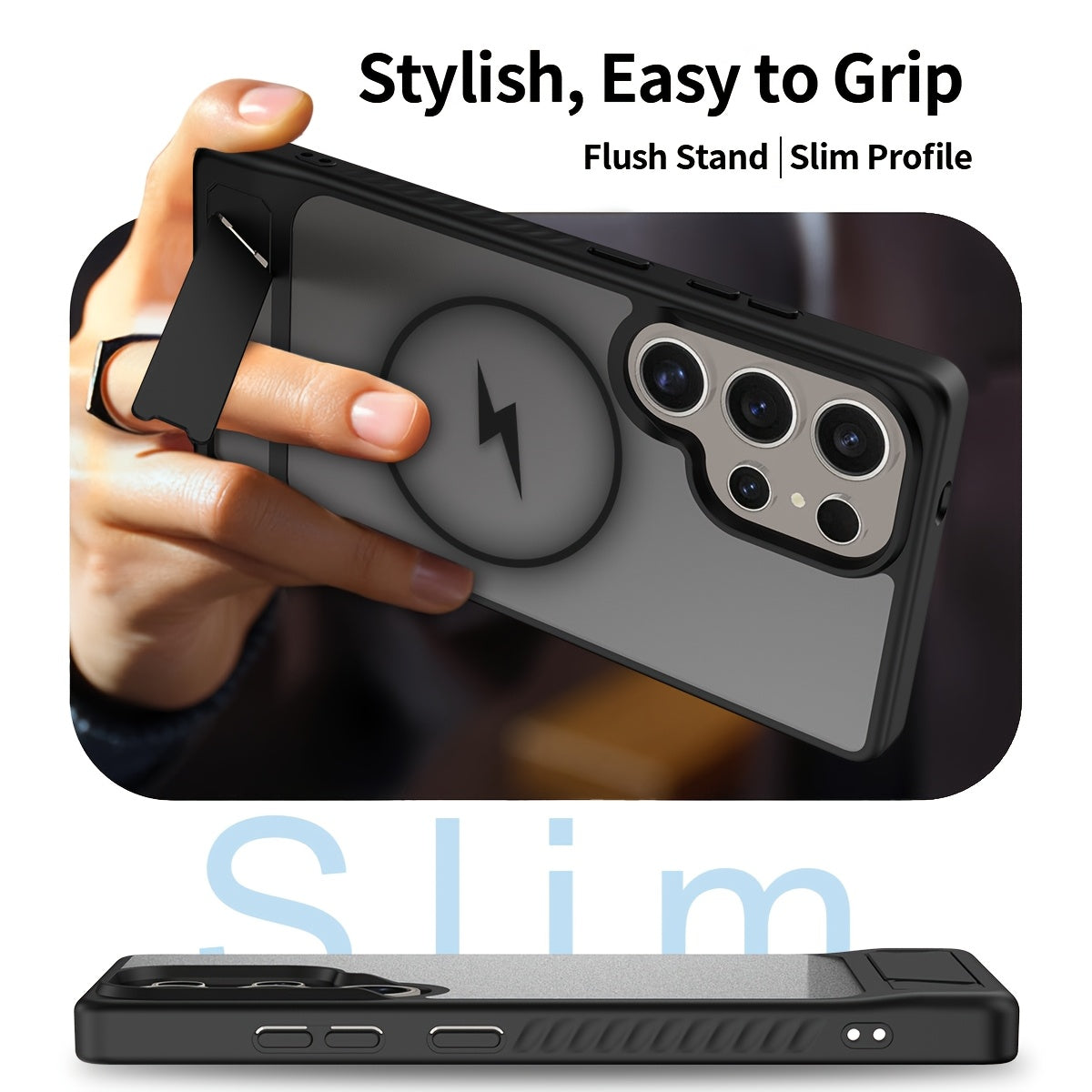 MagFold Shield – Invisible Magnetic Stand Case for Galaxy S Series