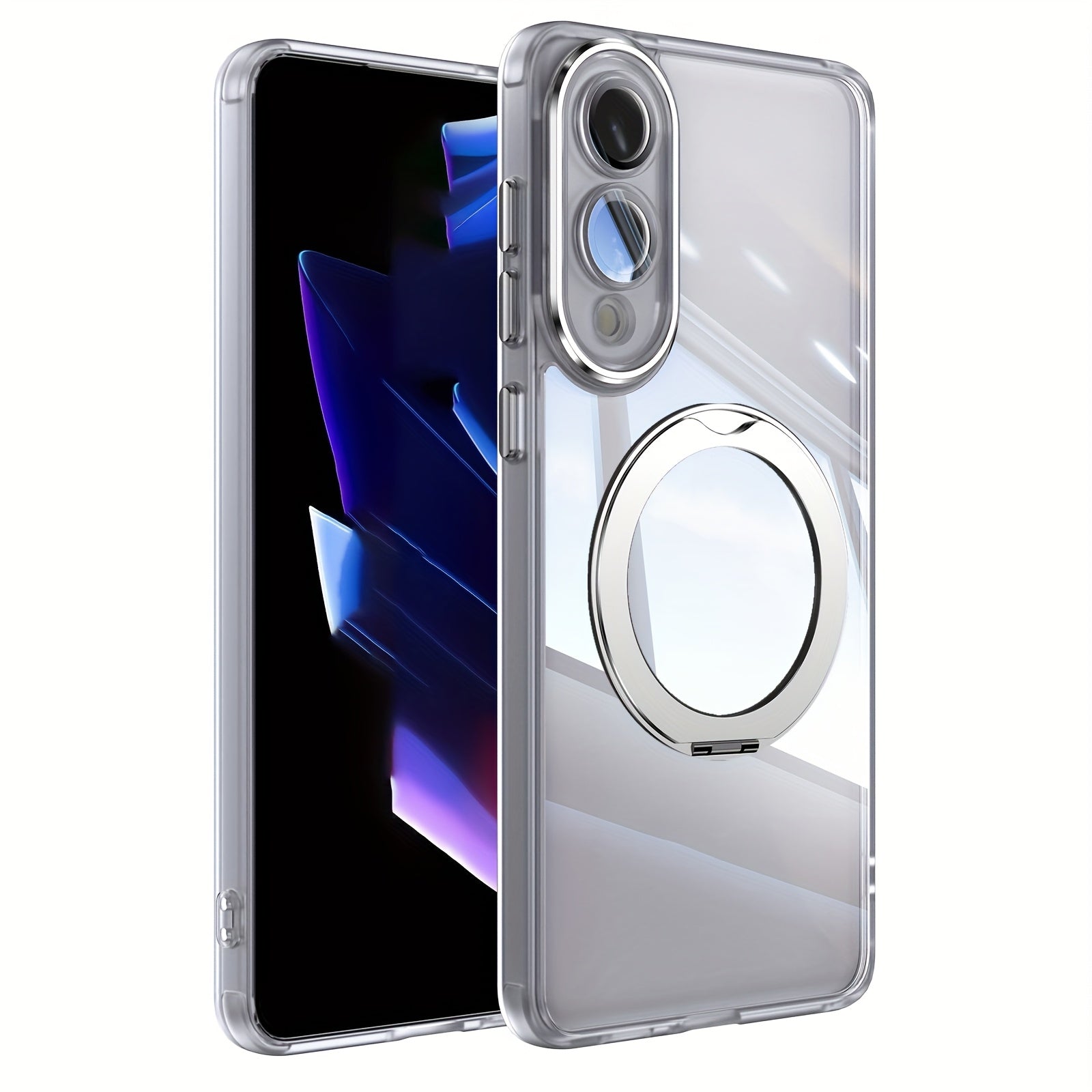 MagSafe360 Edge – Transparent Magnetic Ring Stand Case for Samsung Galaxy S Series