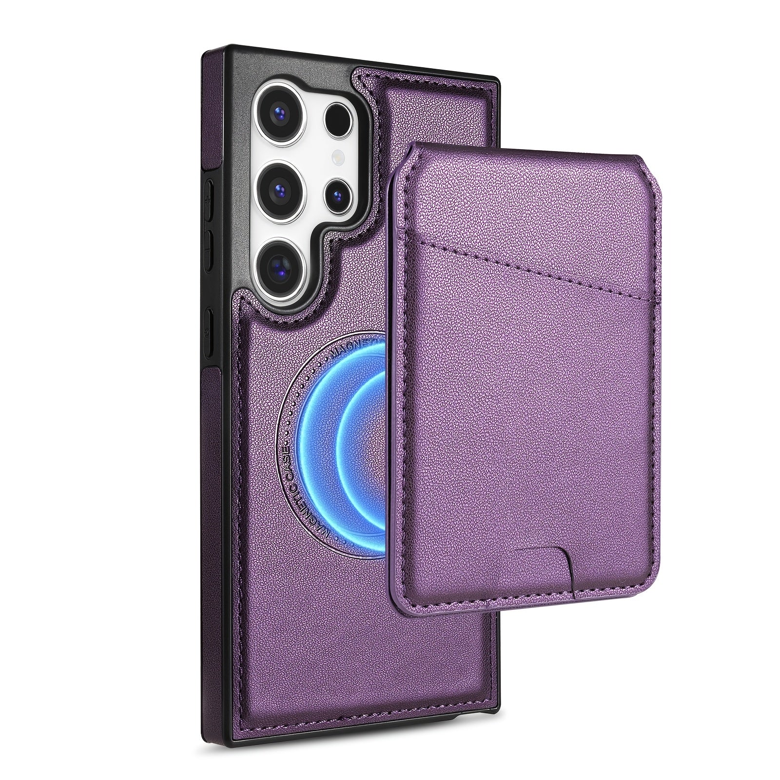 2-in-1 Magnetic Wallet Case with RFID Protection for Samsung Galaxy S Series