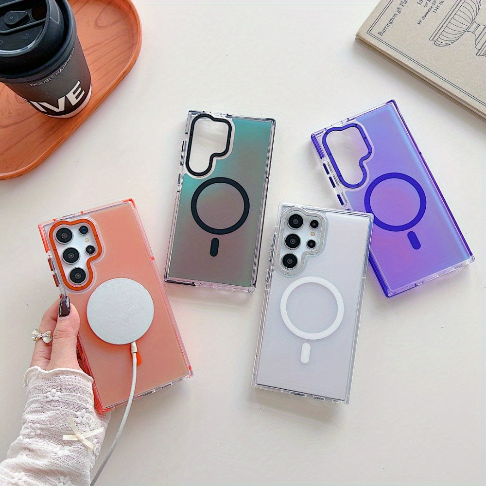 ColorShift Mag Armor – Stylish Magnetic Case for Galaxy S Series