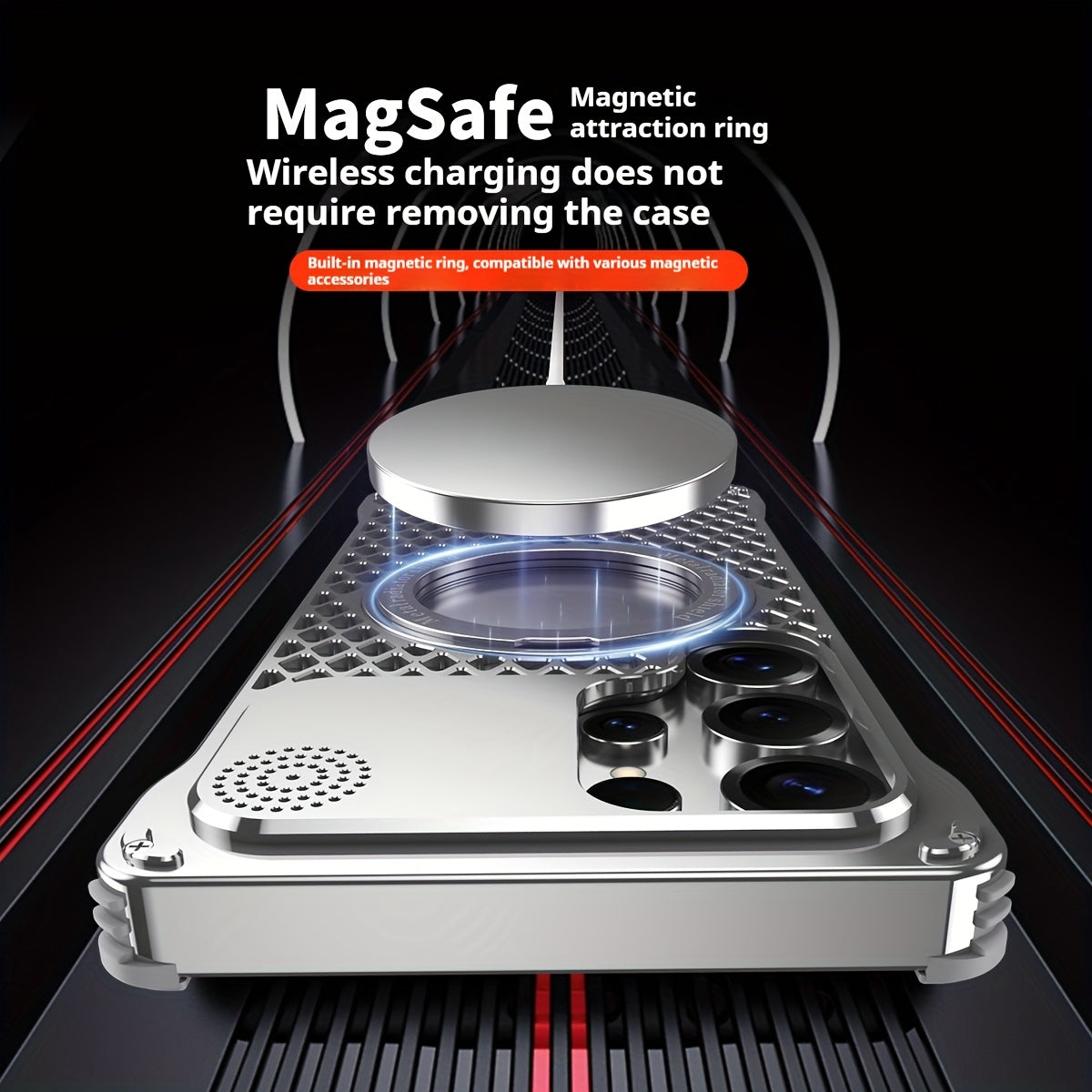 Aluminum Alloy Frameless MagSafe Case for Samsung S25 Ultra