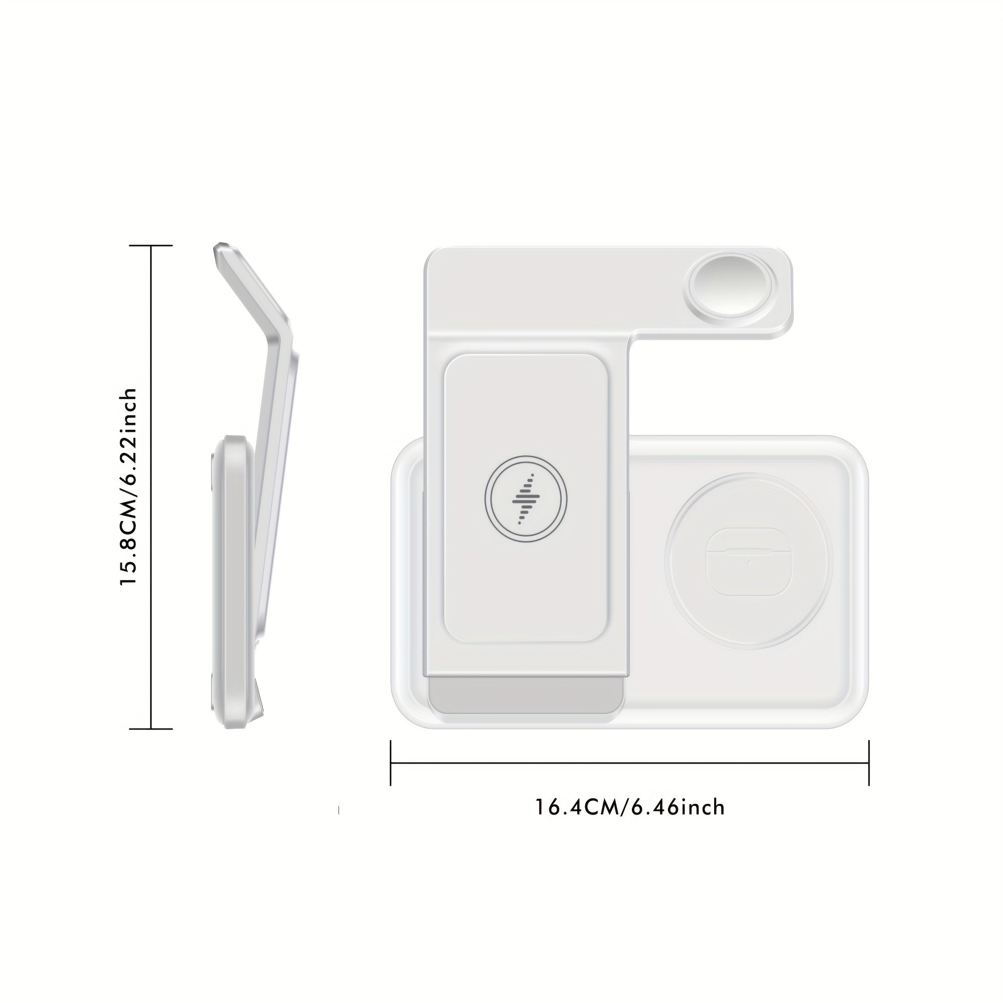 FlexCharge Station – 3-in-1 Foldable Wireless Charging Dock for Samsung Devices