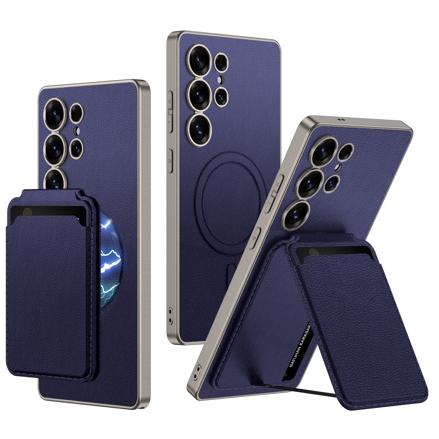 MagHold Luxe – Metallic Stand Wallet Case for Galaxy S Ultra Series