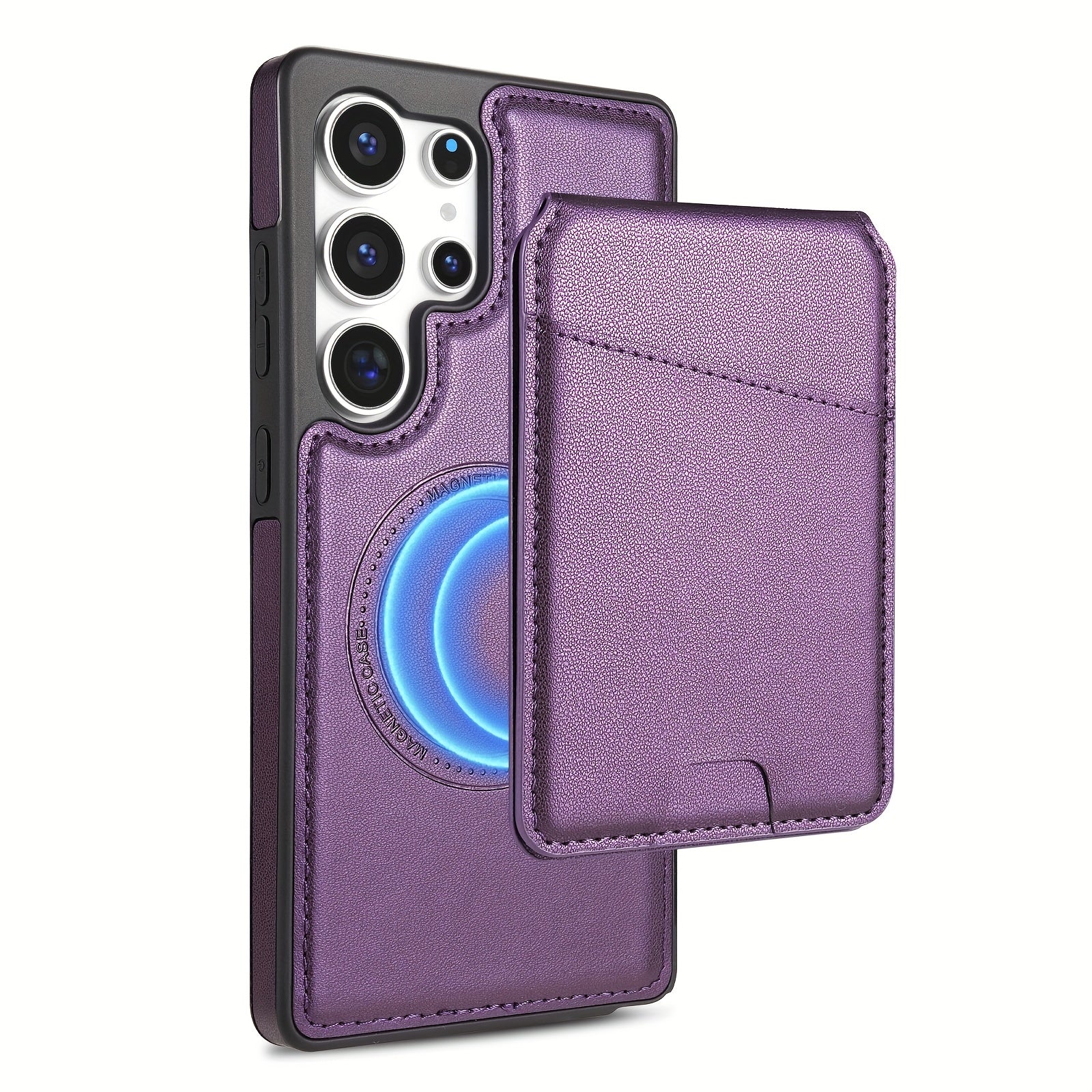 2-in-1 Magnetic Wallet Case with RFID Protection for Samsung Galaxy S Series
