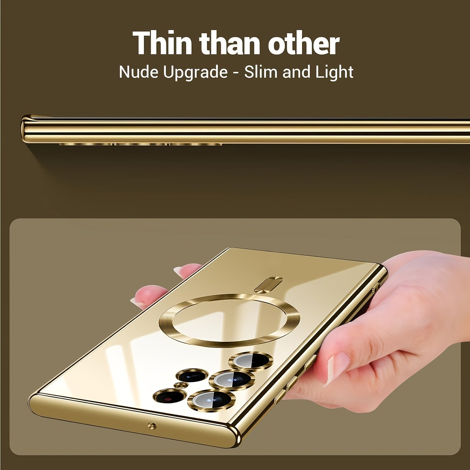 CrystalMag Transparent MagSafe Case for Galaxy S Series