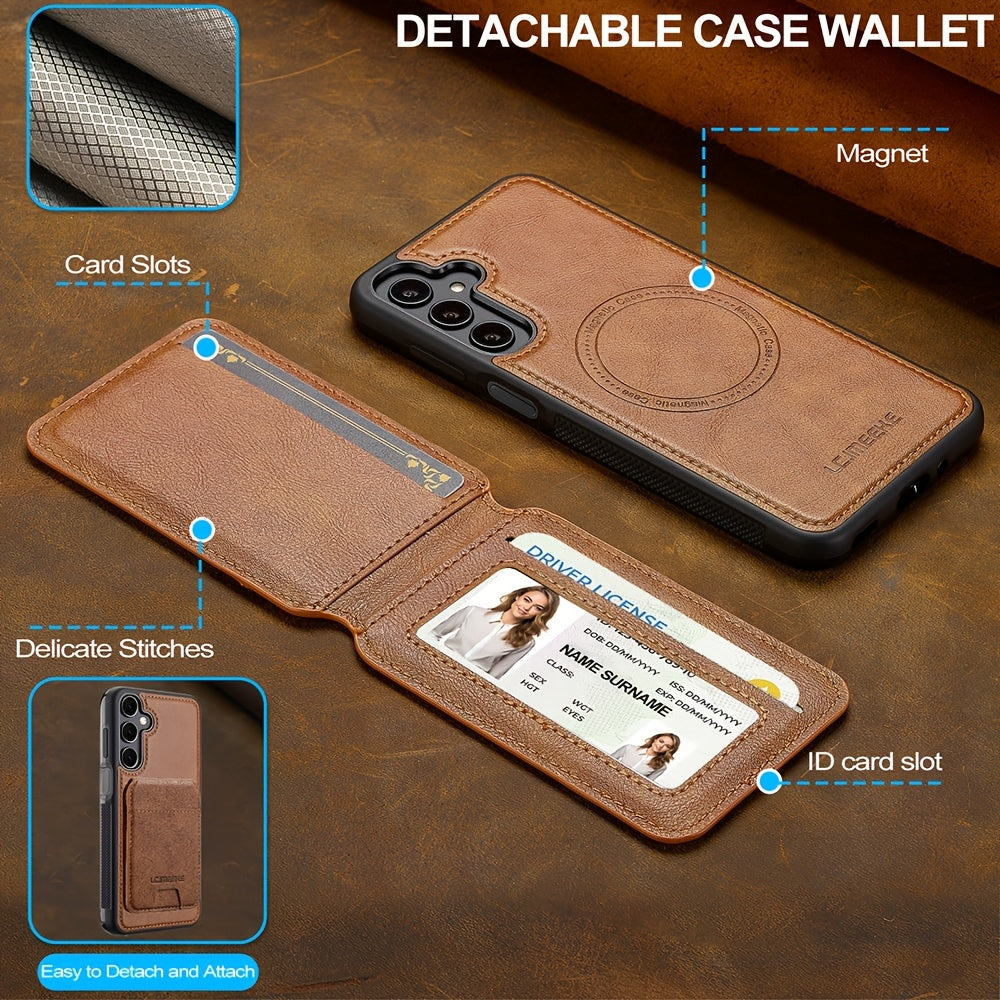 2-in-1 Magnetic Detachable Wallet Case for Samsung Galaxy Series
