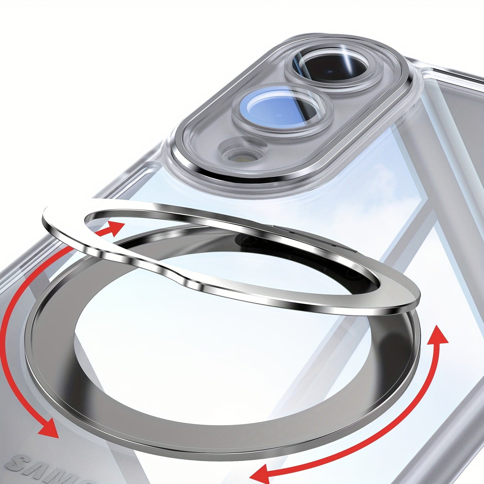 MagSafe360 Edge – Transparent Magnetic Ring Stand Case for Samsung Galaxy S Series