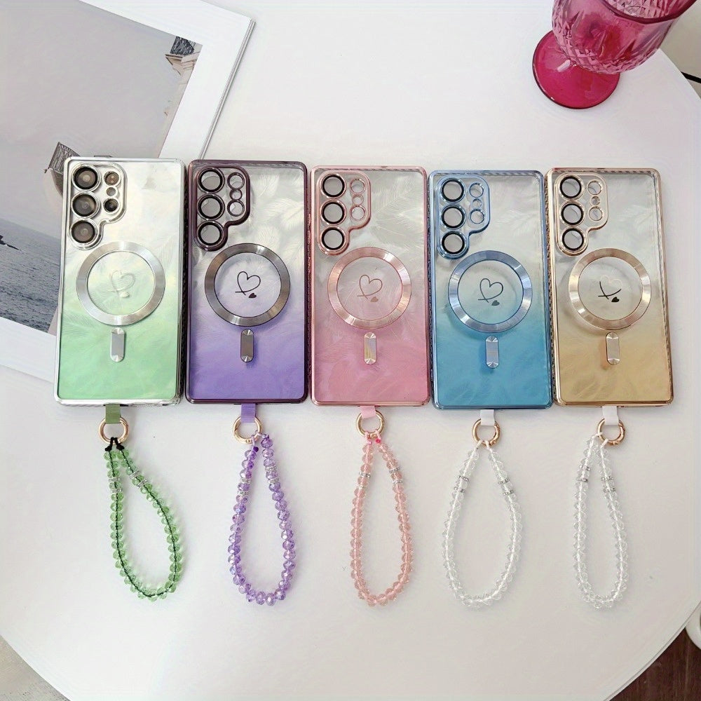 CharmLeaf Spark – Glitter Bracelet Case with Magnetic Closure for Galaxy S Series