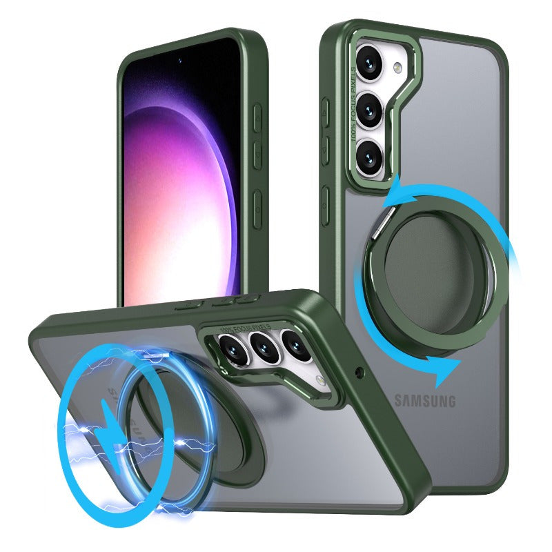 MagSpin Armor – Magnetic Stand Case for Galaxy S25, S24, S23 Ultra