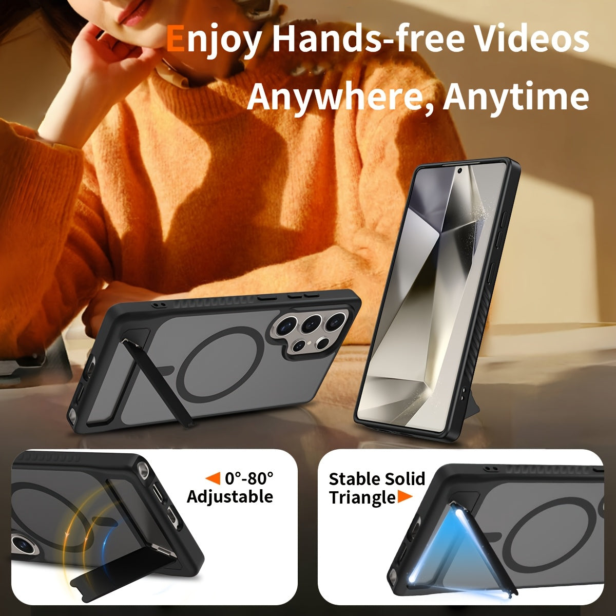 MagFold Shield – Invisible Magnetic Stand Case for Galaxy S Series