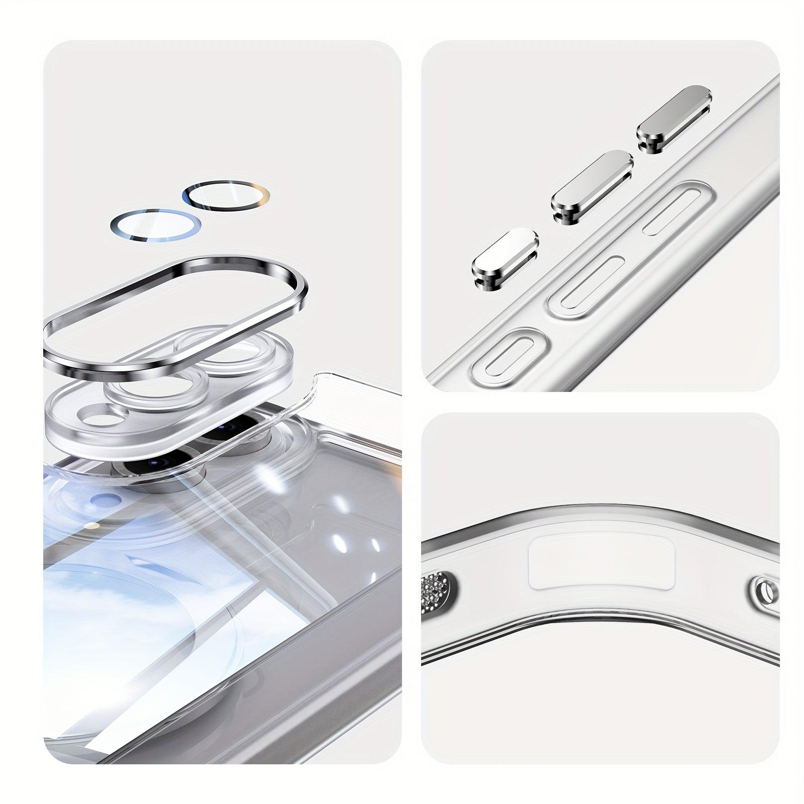 MagSafe360 Edge – Transparent Magnetic Ring Stand Case for Samsung Galaxy S Series