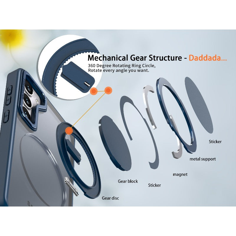 MagSpin Armor – Magnetic Stand Case for Galaxy S25, S24, S23 Ultra