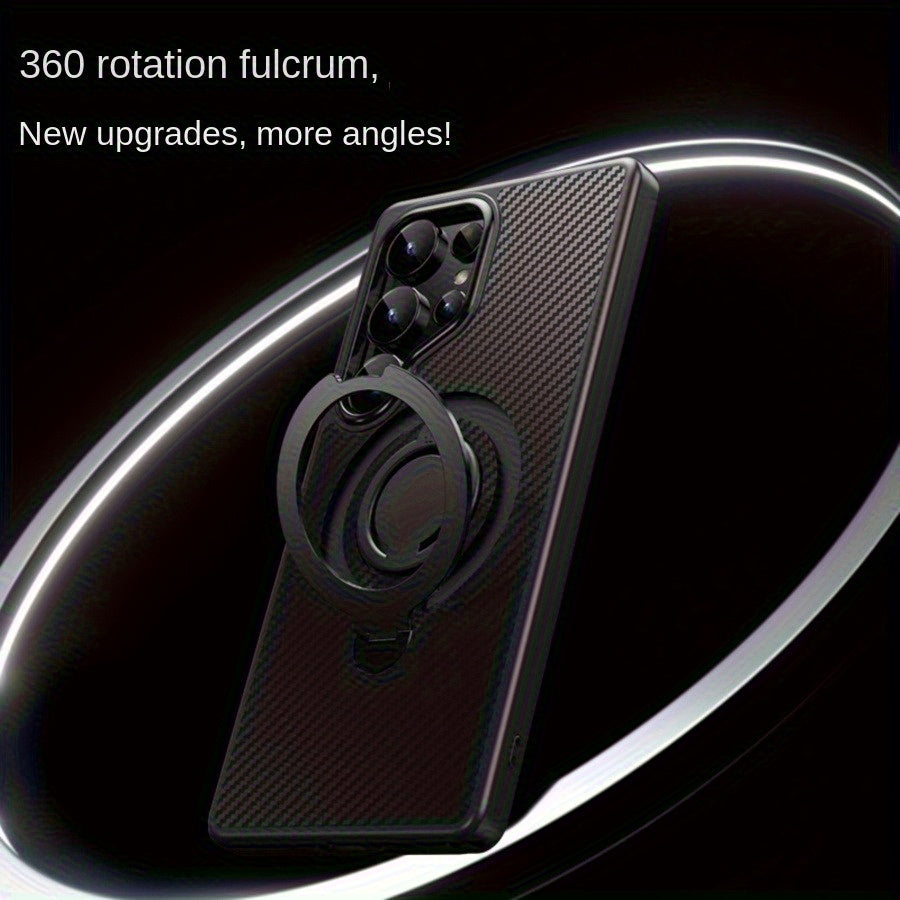 CarbonPivot Pro – Magnetic Carbon Fiber Ring Case for Galaxy S Series