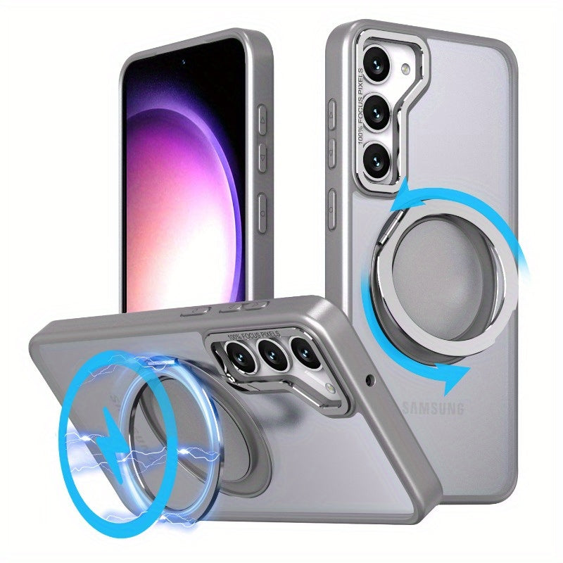 MagSpin Armor – Magnetic Stand Case for Galaxy S25, S24, S23 Ultra