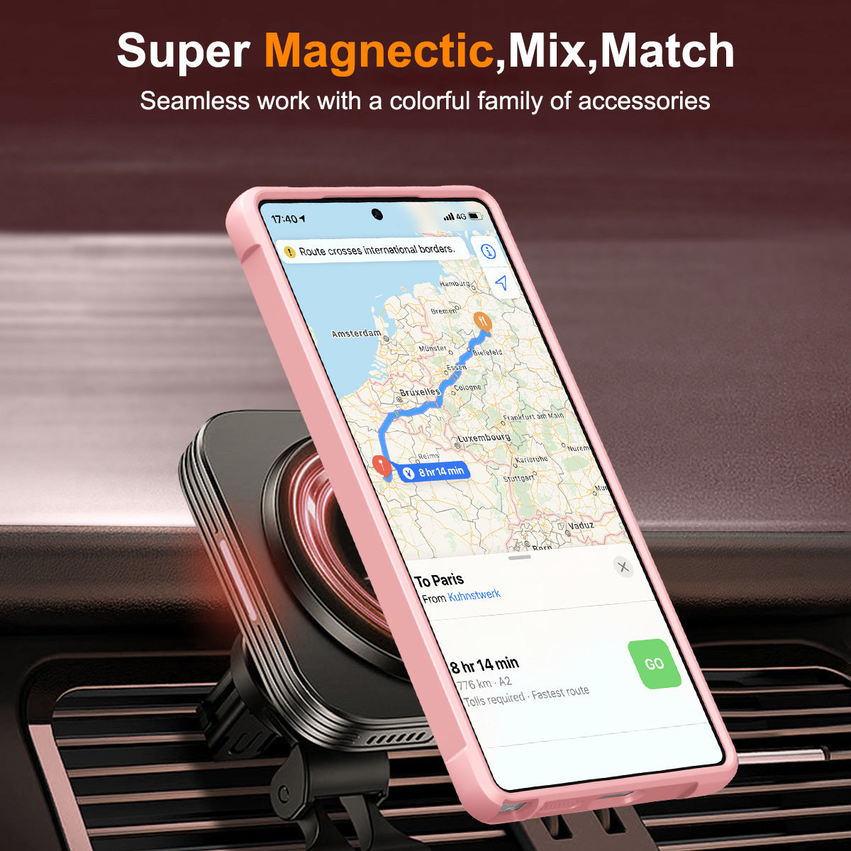 MagGuard Slim – MagSafe-Compatible Shockproof Stand Case for Galaxy S25/S24 Series