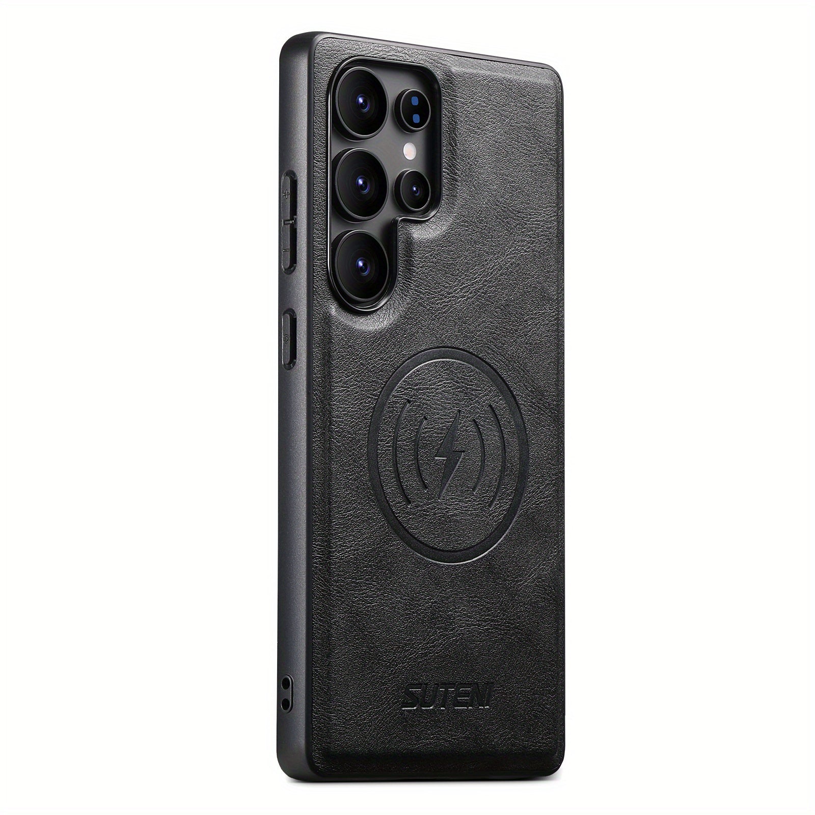 MagVolt Luxe – Magnetic Cowhide Leather Case for Galaxy S Series