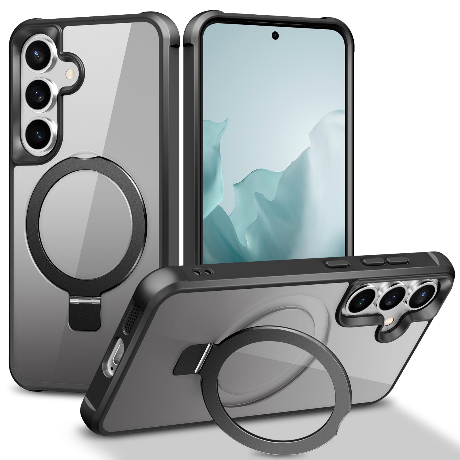 MagGuard Slim – MagSafe-Compatible Shockproof Stand Case for Galaxy S25/S24 Series