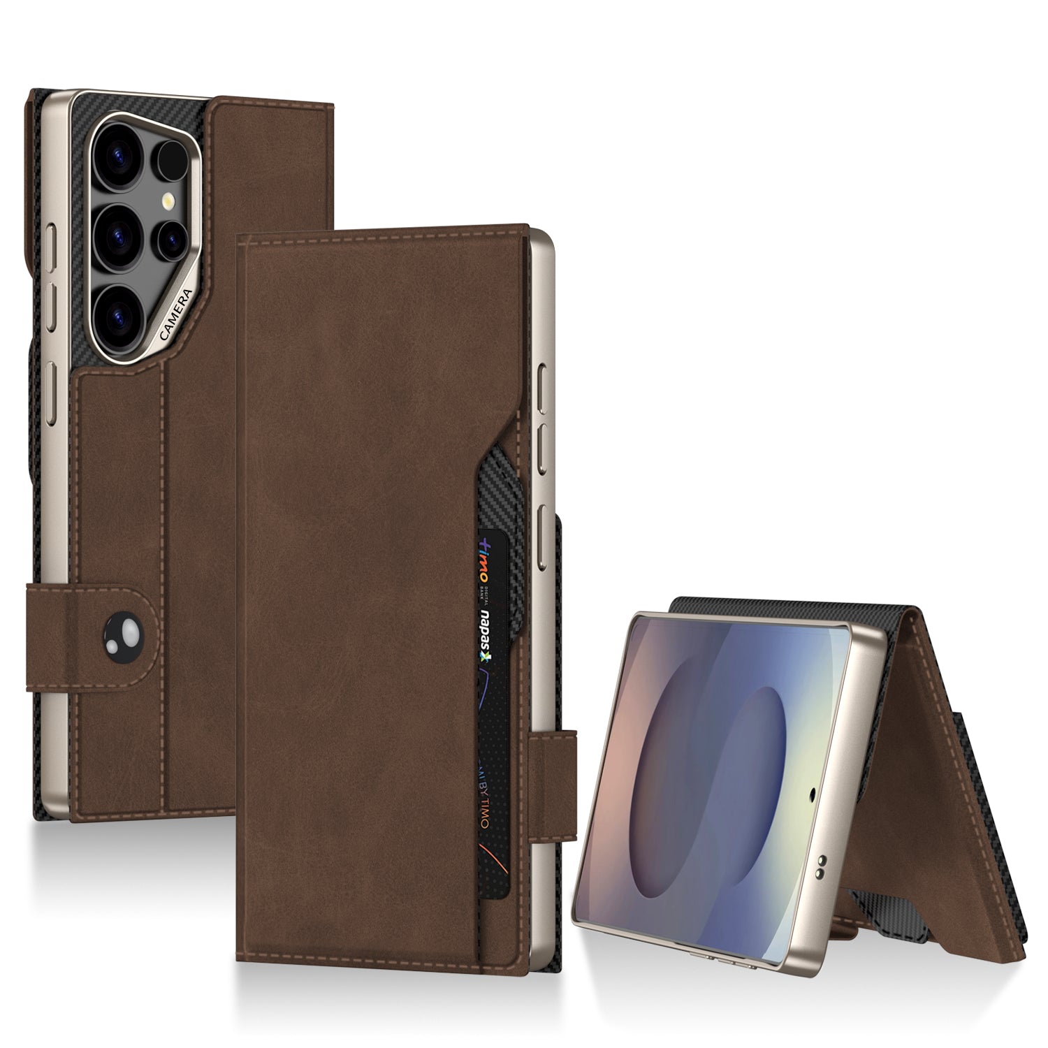 Leather Shockproof Phone Case For Samsung Galaxy S25 Ultra
