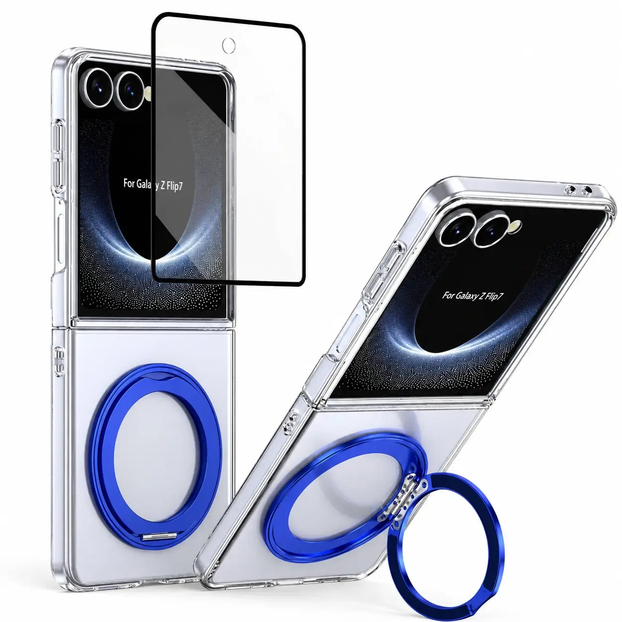 MagSafe Clear Ring Stand Case for Samsung Galaxy Z Flip 8