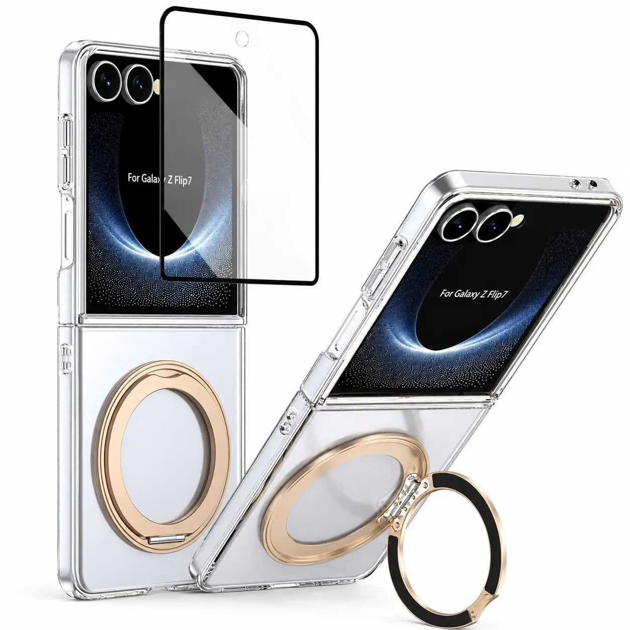 MagSafe Clear Ring Stand Case for Samsung Galaxy Z Flip 8