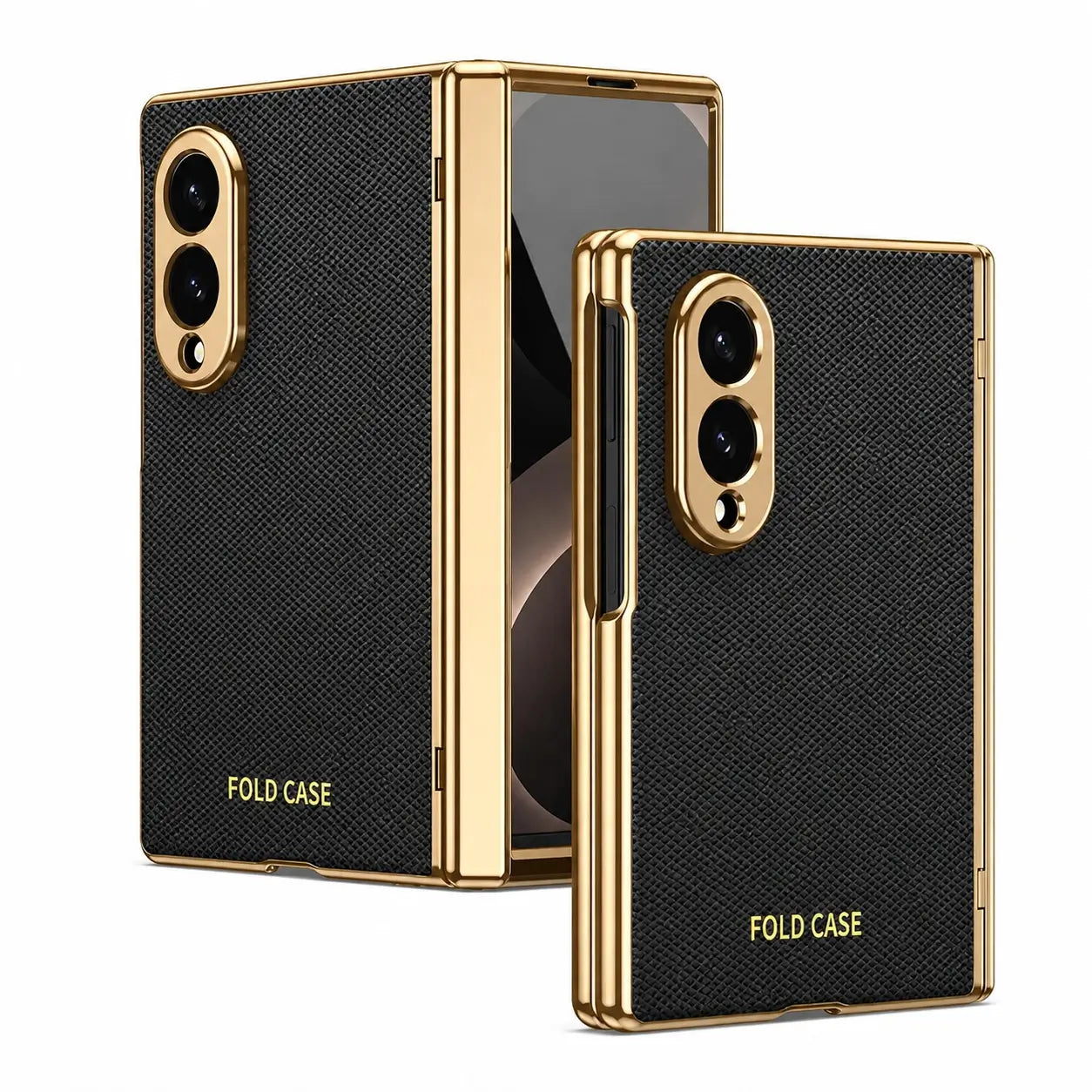 Luxury Leather Armor Case with Hinge & Screen Protection for Samsung Galaxy Z Fold 8
