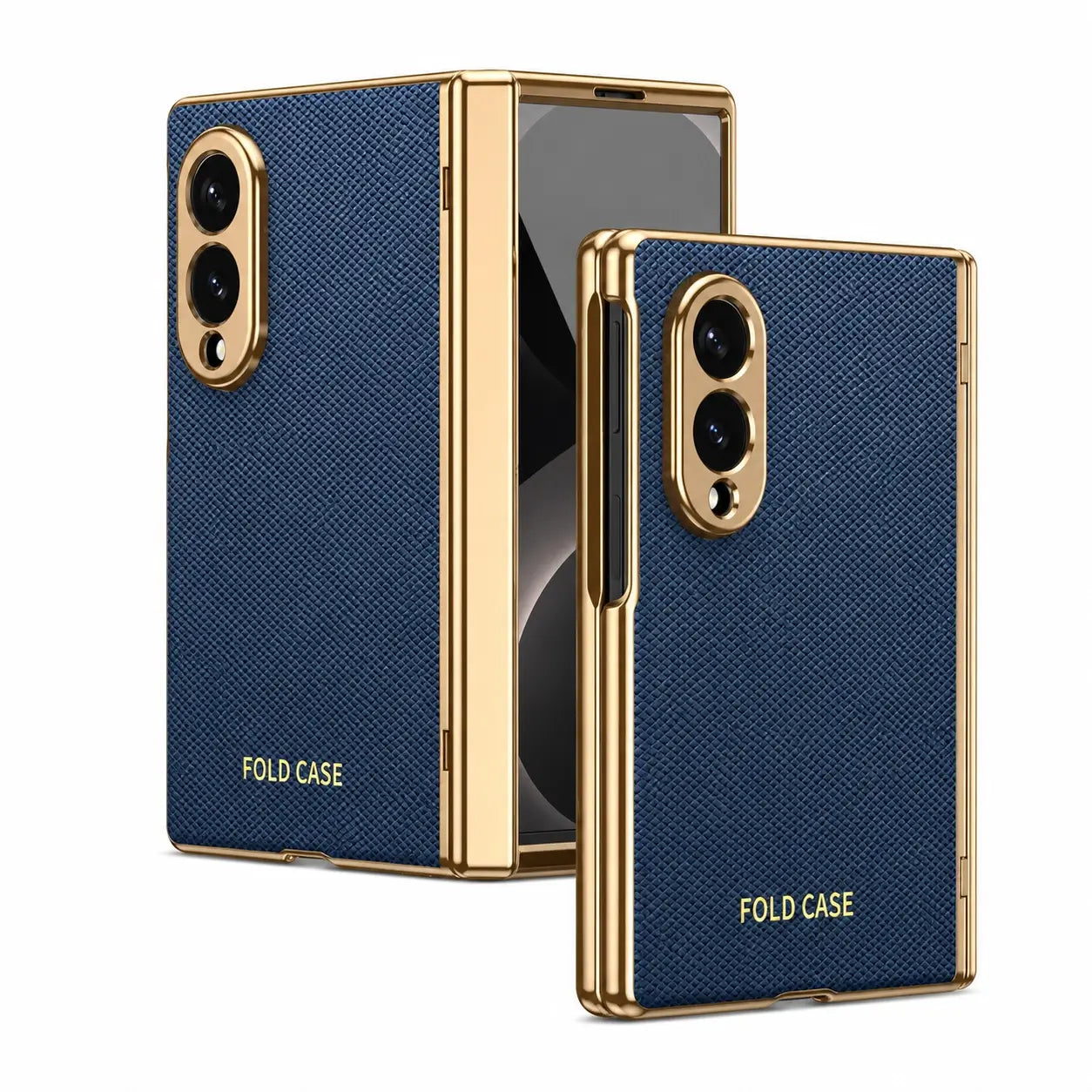 Luxury Leather Armor Case with Hinge & Screen Protection for Samsung Galaxy Z Fold 8