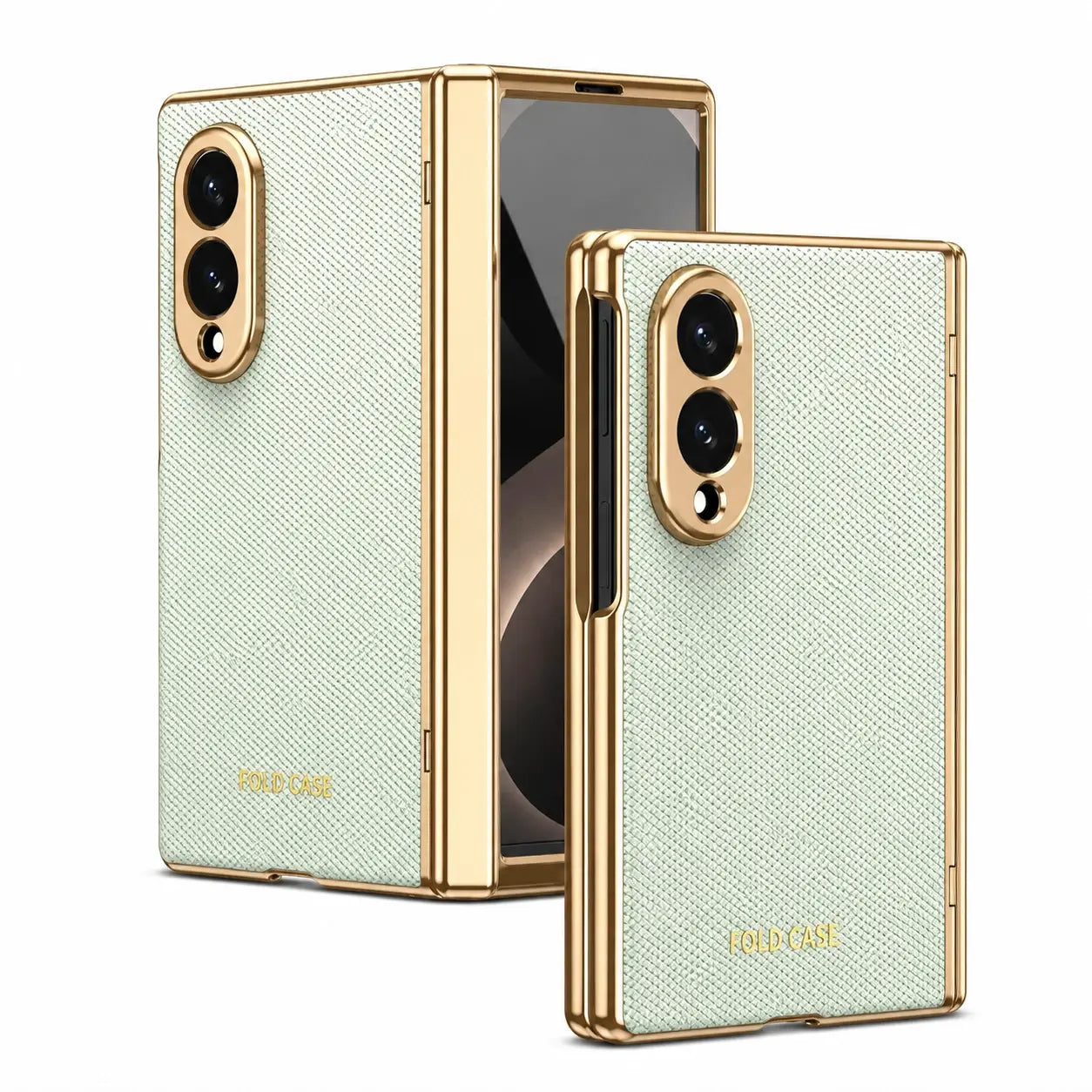 Luxury Leather Armor Case with Hinge & Screen Protection for Samsung Galaxy Z Fold 8